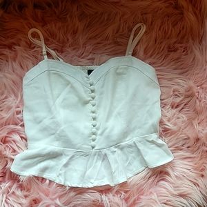 White crop top